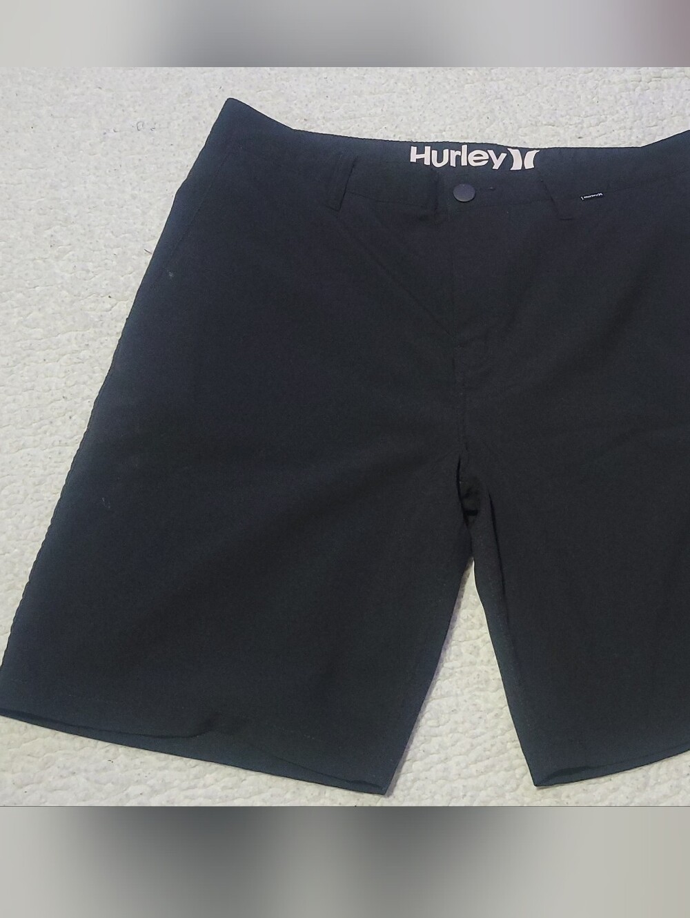 Hurley Black Flat-Front Men's Shorts
